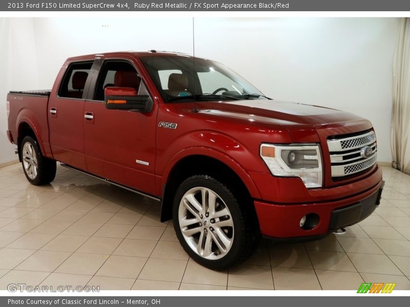 Ruby Red Metallic / FX Sport Appearance Black/Red 2013 Ford F150 Limited SuperCrew 4x4