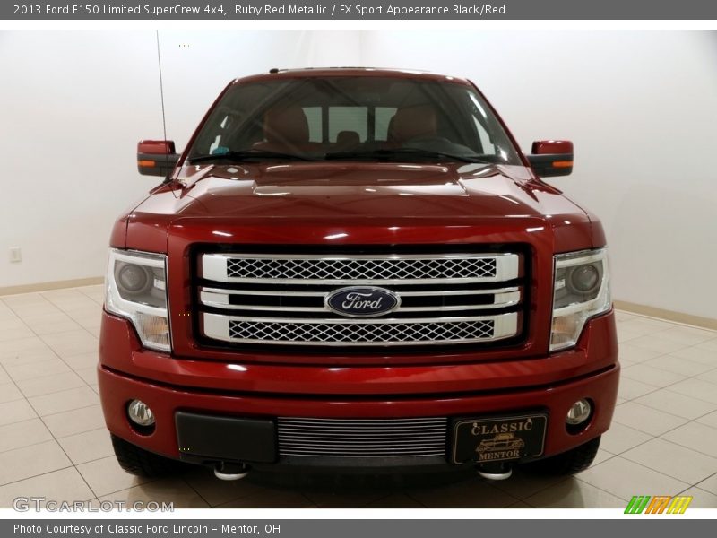 Ruby Red Metallic / FX Sport Appearance Black/Red 2013 Ford F150 Limited SuperCrew 4x4