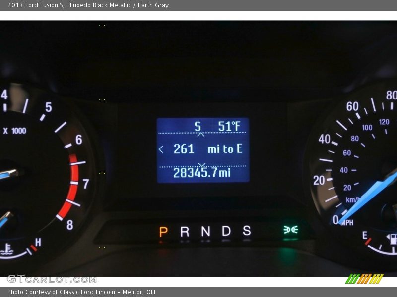 Tuxedo Black Metallic / Earth Gray 2013 Ford Fusion S