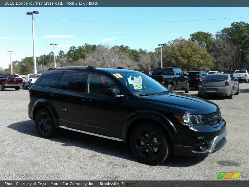 Pitch Black / Black 2018 Dodge Journey Crossroad