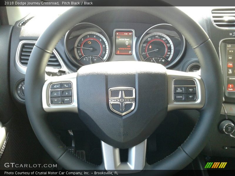 Pitch Black / Black 2018 Dodge Journey Crossroad