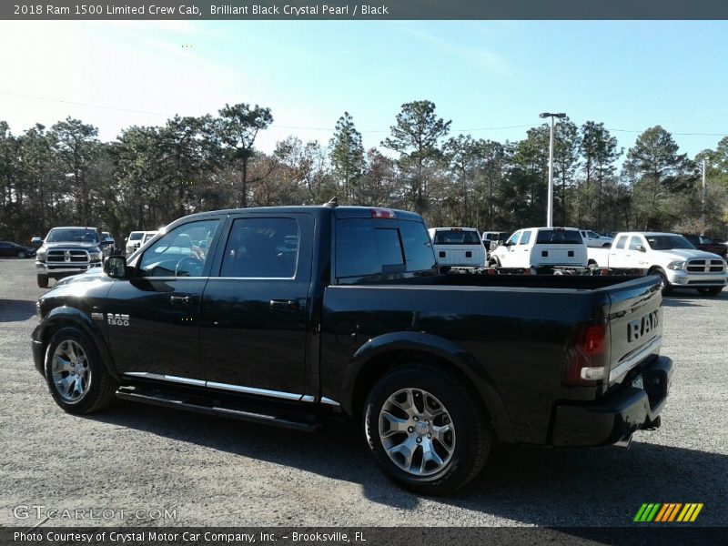 Brilliant Black Crystal Pearl / Black 2018 Ram 1500 Limited Crew Cab