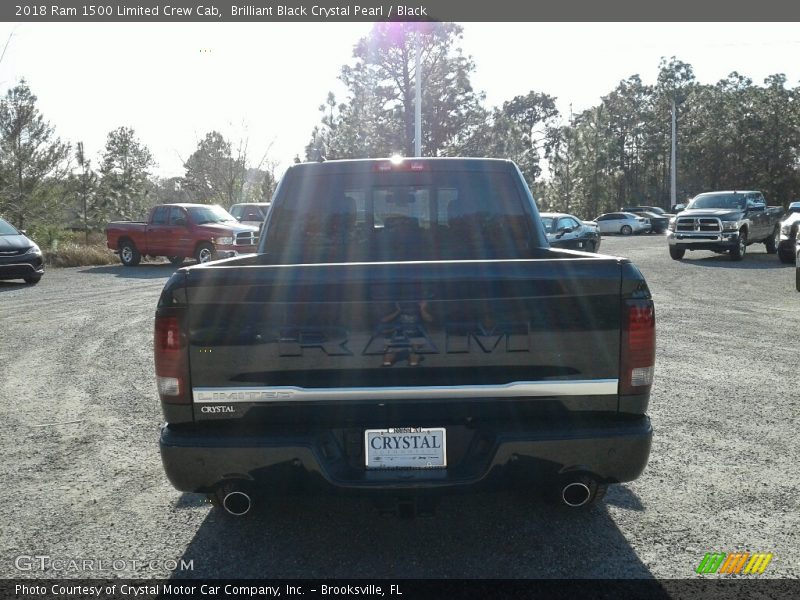 Brilliant Black Crystal Pearl / Black 2018 Ram 1500 Limited Crew Cab