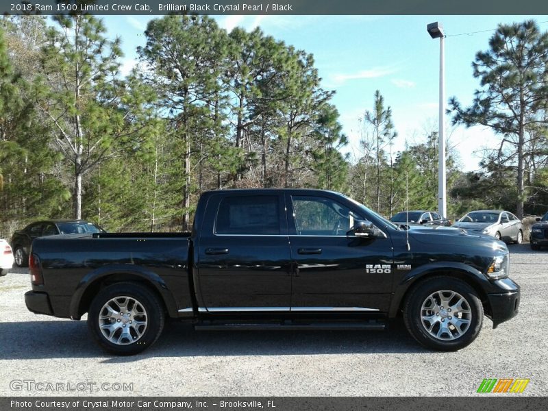 Brilliant Black Crystal Pearl / Black 2018 Ram 1500 Limited Crew Cab