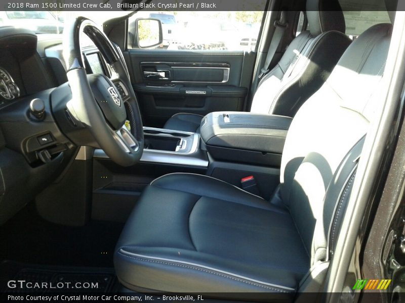 Brilliant Black Crystal Pearl / Black 2018 Ram 1500 Limited Crew Cab
