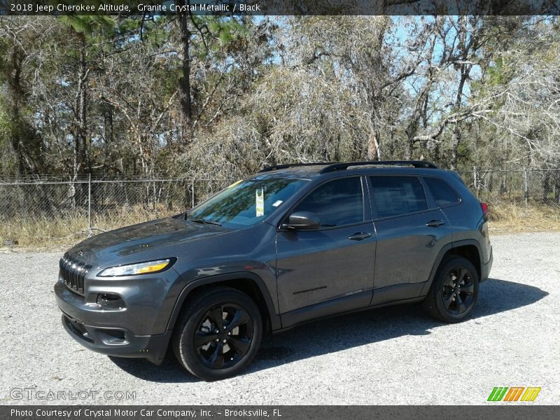 Granite Crystal Metallic / Black 2018 Jeep Cherokee Altitude