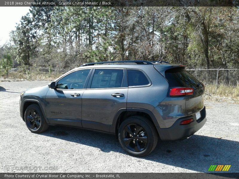 Granite Crystal Metallic / Black 2018 Jeep Cherokee Altitude