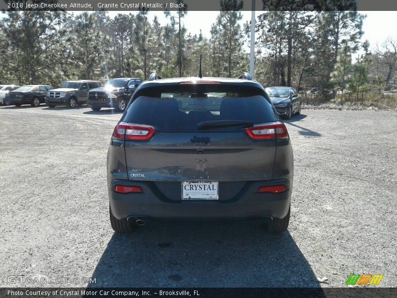 Granite Crystal Metallic / Black 2018 Jeep Cherokee Altitude