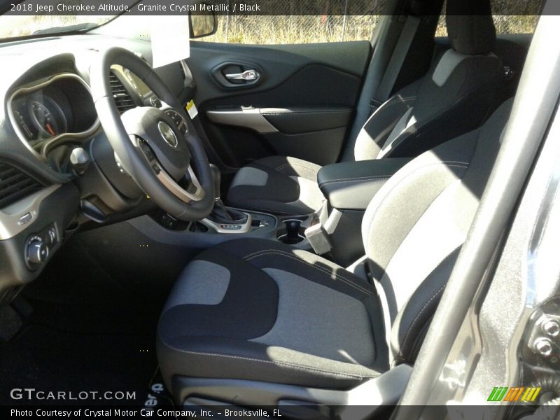 Granite Crystal Metallic / Black 2018 Jeep Cherokee Altitude