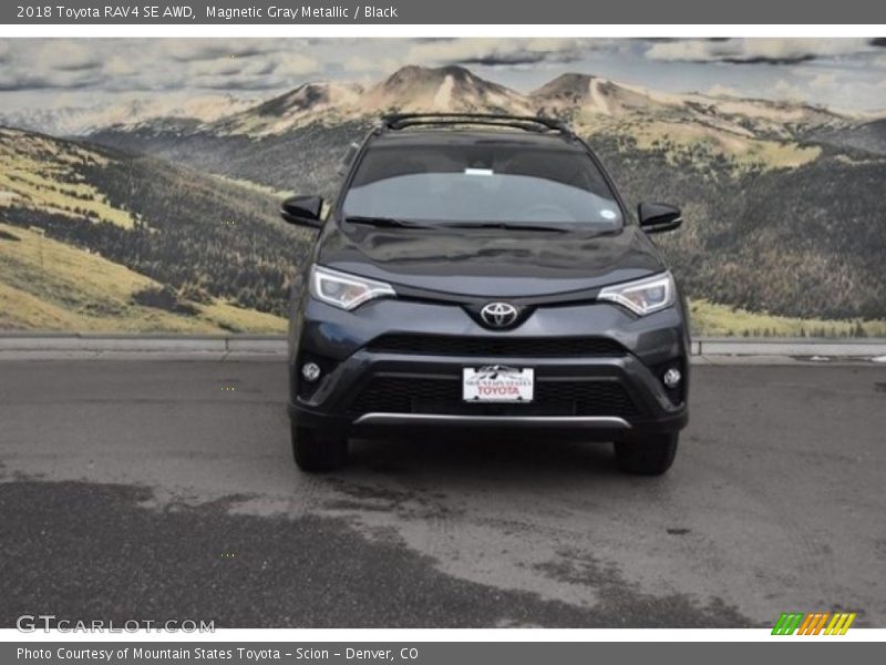Magnetic Gray Metallic / Black 2018 Toyota RAV4 SE AWD
