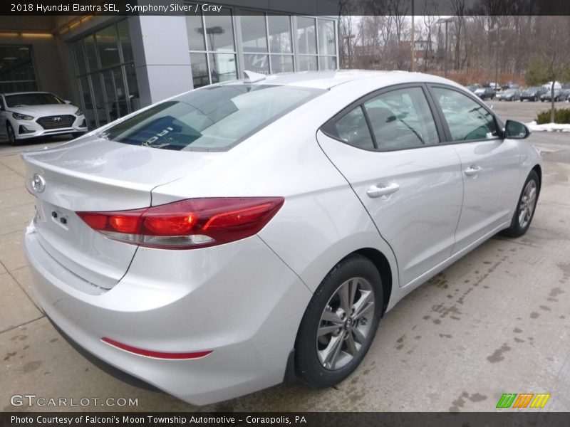 Symphony Silver / Gray 2018 Hyundai Elantra SEL