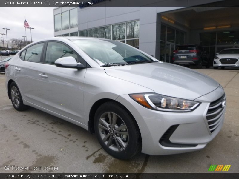 Symphony Silver / Gray 2018 Hyundai Elantra SEL
