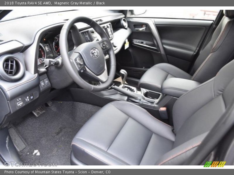 Magnetic Gray Metallic / Black 2018 Toyota RAV4 SE AWD