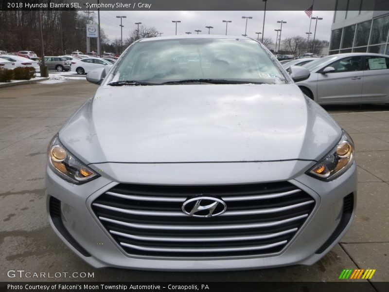 Symphony Silver / Gray 2018 Hyundai Elantra SEL