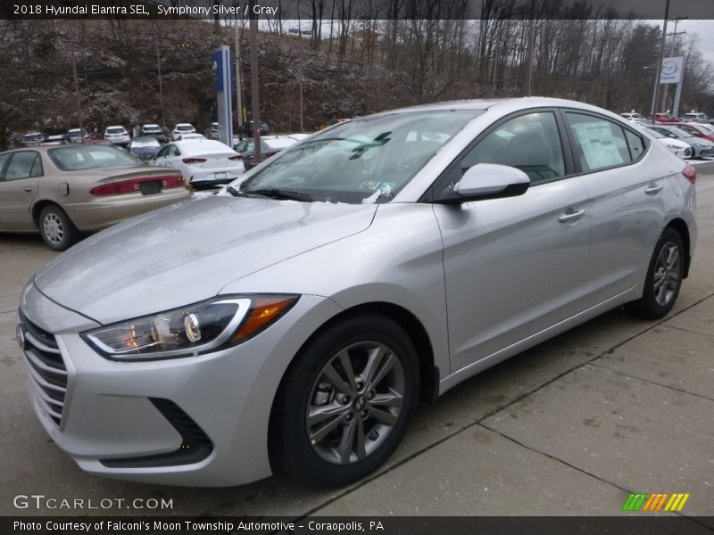 Symphony Silver / Gray 2018 Hyundai Elantra SEL