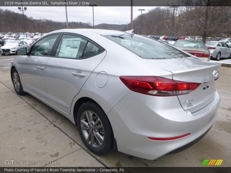 Symphony Silver / Gray 2018 Hyundai Elantra SEL