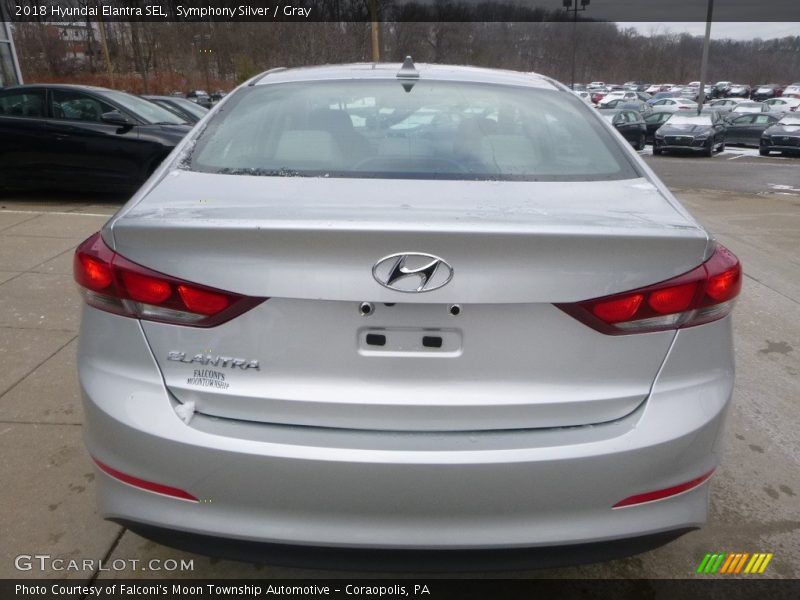 Symphony Silver / Gray 2018 Hyundai Elantra SEL