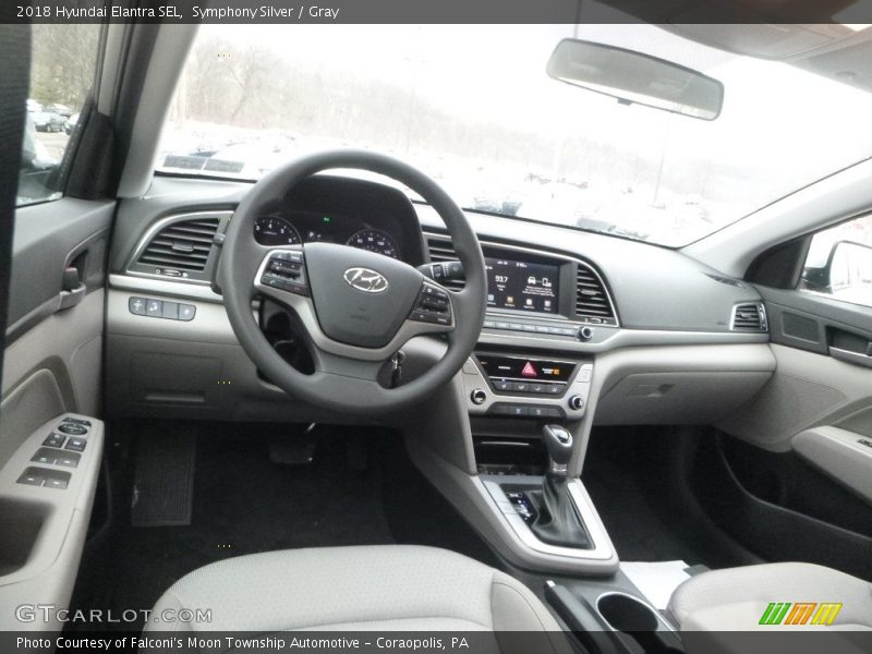 Symphony Silver / Gray 2018 Hyundai Elantra SEL