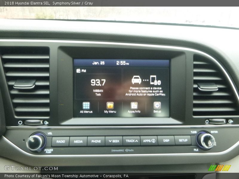Symphony Silver / Gray 2018 Hyundai Elantra SEL