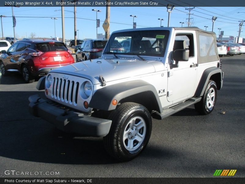 Bright Silver Metallic / Dark Slate Gray/Medium Slate Gray 2007 Jeep Wrangler X 4x4