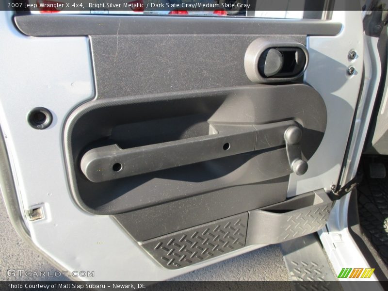 Bright Silver Metallic / Dark Slate Gray/Medium Slate Gray 2007 Jeep Wrangler X 4x4