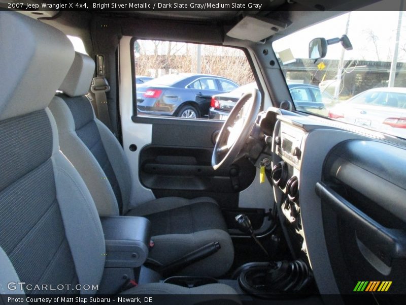 Bright Silver Metallic / Dark Slate Gray/Medium Slate Gray 2007 Jeep Wrangler X 4x4