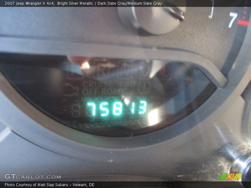 Bright Silver Metallic / Dark Slate Gray/Medium Slate Gray 2007 Jeep Wrangler X 4x4