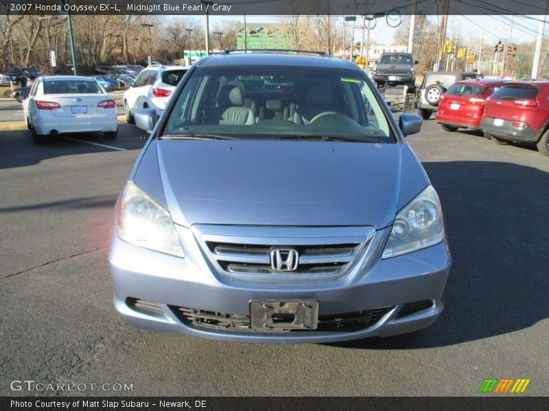 Midnight Blue Pearl / Gray 2007 Honda Odyssey EX-L