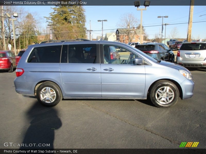 Midnight Blue Pearl / Gray 2007 Honda Odyssey EX-L