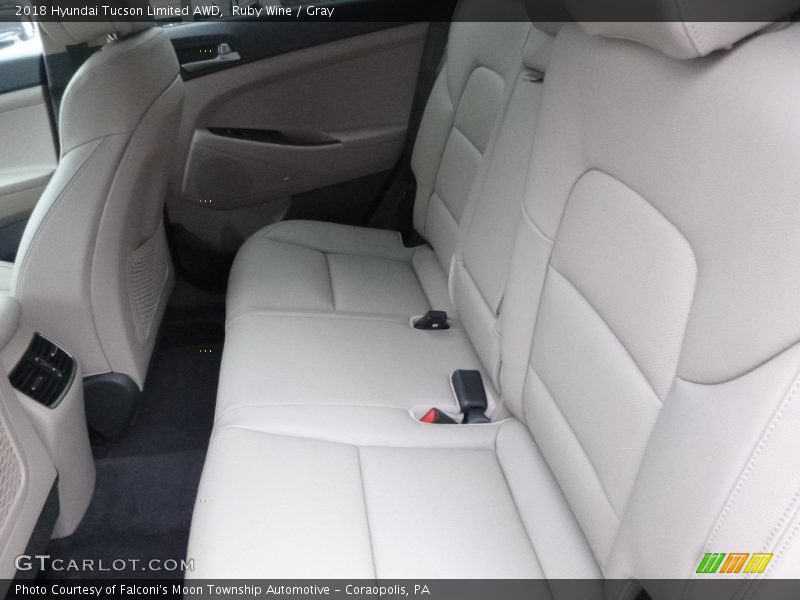 Ruby Wine / Gray 2018 Hyundai Tucson Limited AWD