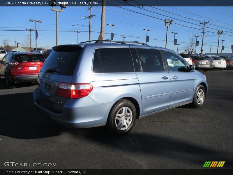 Midnight Blue Pearl / Gray 2007 Honda Odyssey EX-L