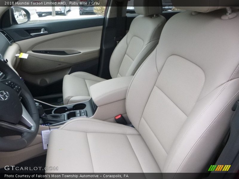 Ruby Wine / Gray 2018 Hyundai Tucson Limited AWD