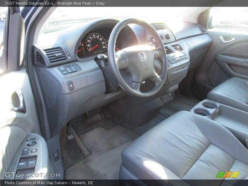 Midnight Blue Pearl / Gray 2007 Honda Odyssey EX-L