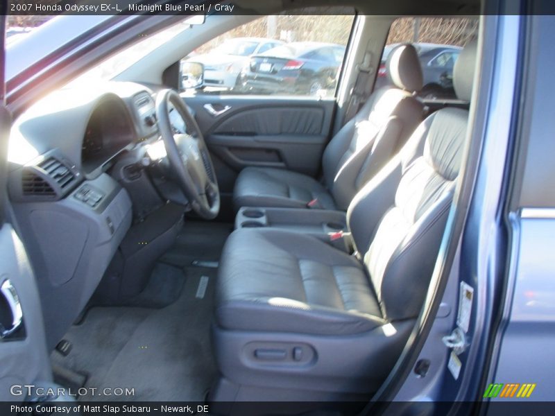 Midnight Blue Pearl / Gray 2007 Honda Odyssey EX-L