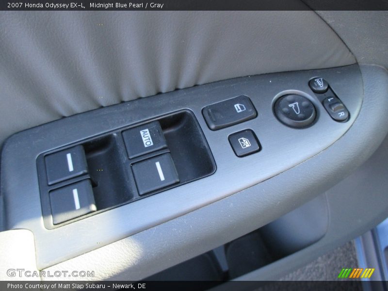 Midnight Blue Pearl / Gray 2007 Honda Odyssey EX-L