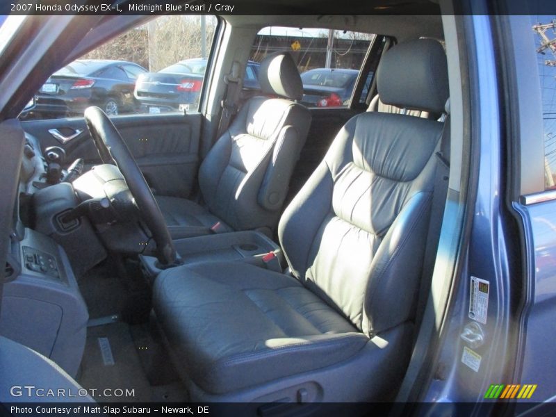 Midnight Blue Pearl / Gray 2007 Honda Odyssey EX-L