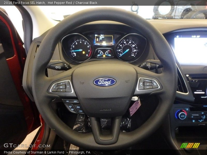 Hot Pepper Red / Charcoal Black 2018 Ford Focus SEL Hatch