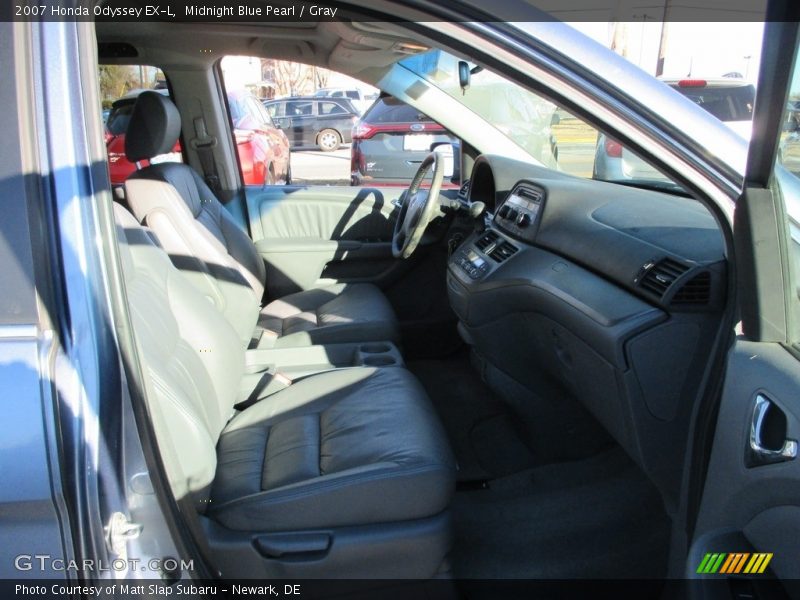Midnight Blue Pearl / Gray 2007 Honda Odyssey EX-L