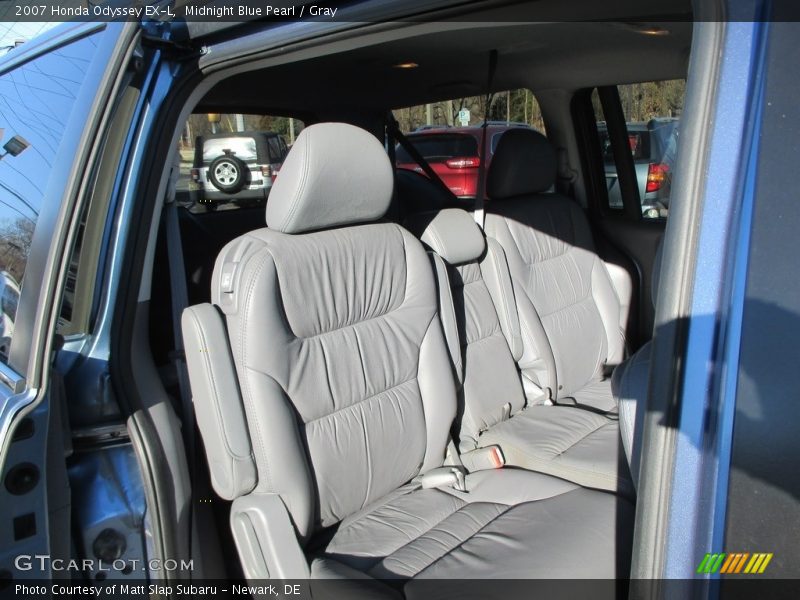 Midnight Blue Pearl / Gray 2007 Honda Odyssey EX-L