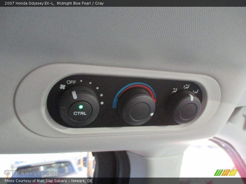 Midnight Blue Pearl / Gray 2007 Honda Odyssey EX-L