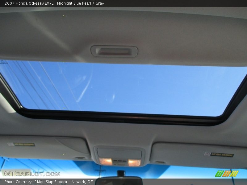 Midnight Blue Pearl / Gray 2007 Honda Odyssey EX-L