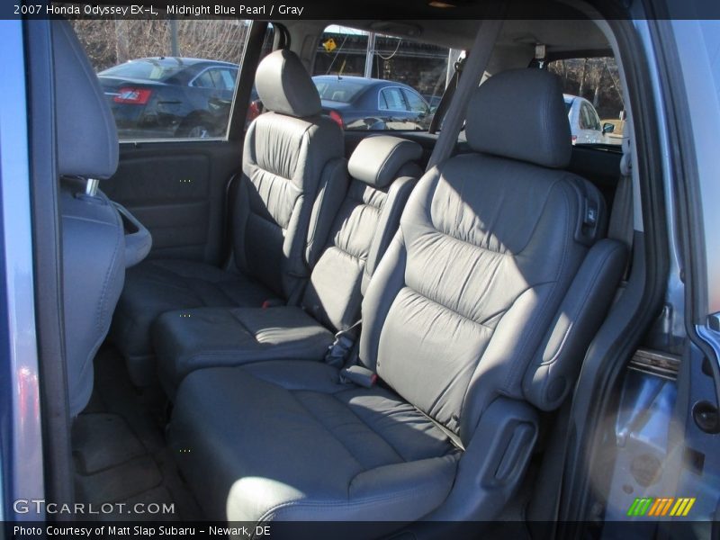 Midnight Blue Pearl / Gray 2007 Honda Odyssey EX-L