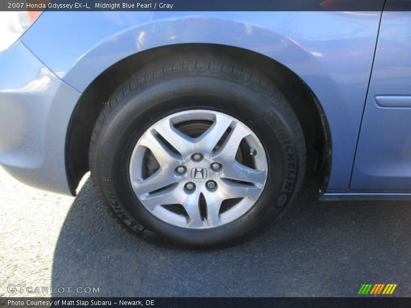 Midnight Blue Pearl / Gray 2007 Honda Odyssey EX-L