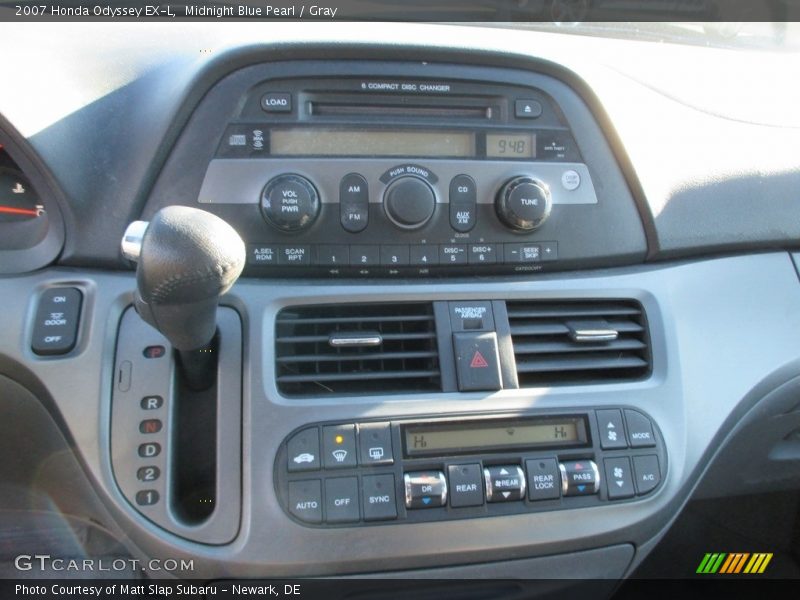 Midnight Blue Pearl / Gray 2007 Honda Odyssey EX-L