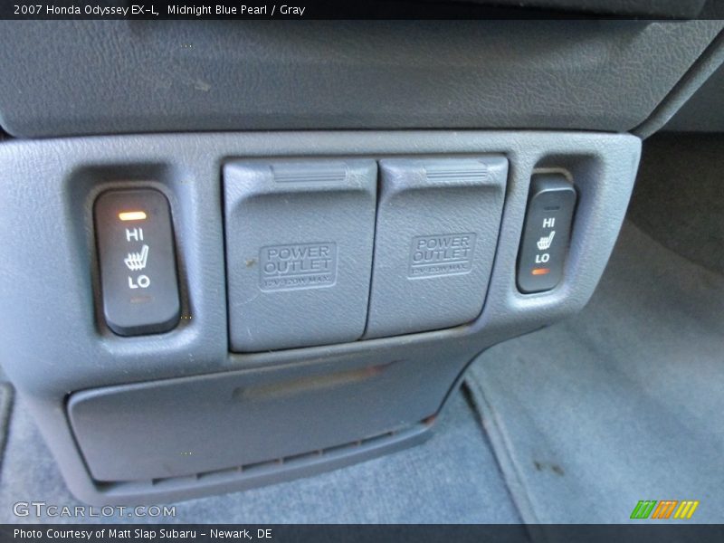 Midnight Blue Pearl / Gray 2007 Honda Odyssey EX-L