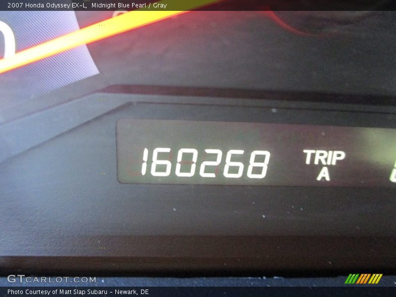 Midnight Blue Pearl / Gray 2007 Honda Odyssey EX-L