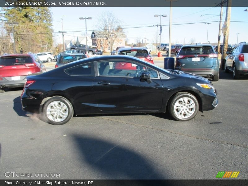 Crystal Black Pearl / Black 2014 Honda Civic LX Coupe