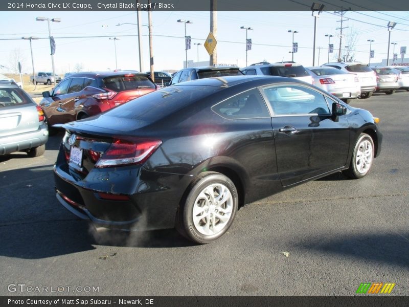 Crystal Black Pearl / Black 2014 Honda Civic LX Coupe