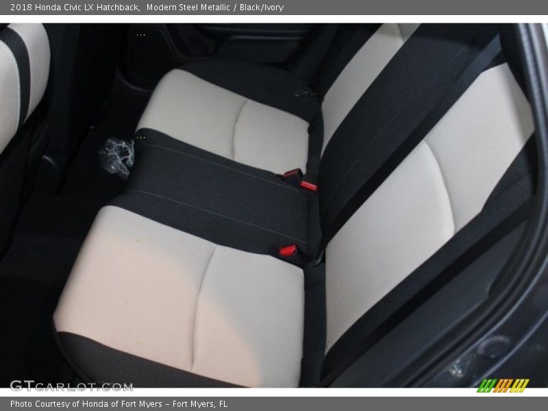 Modern Steel Metallic / Black/Ivory 2018 Honda Civic LX Hatchback