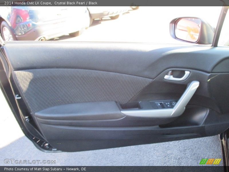 Crystal Black Pearl / Black 2014 Honda Civic LX Coupe